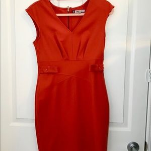 Jennifer Lopez Bodycon Orange Dress